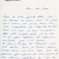 Lettre de Jacques Debû-Bridel à Jean Paulhan, 1950-08-17