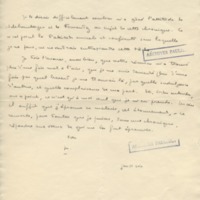 Lettre de Marcel Arland à Jean Paulhan, 1932