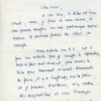 Lettre de Philippe Jaccottet à Jean Paulhan, 1956-07-24