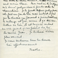 Lettre de Bertha Rhodes à Jean Paulhan, 1936-11-01