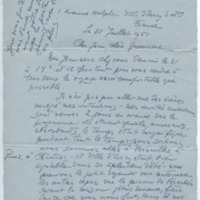 Lettre de Barbara Church à Jean Paulhan (30 juillet 1951)