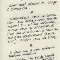 Lettre de Jean Paulhan à Barbara Church (1954)