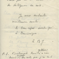 Lettre d&#039;André Berne-Joffroy à Jean Paulhan, 1954-03-05