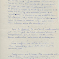 Lettre de Claud'Elsen à Jean Paulhan, 1950