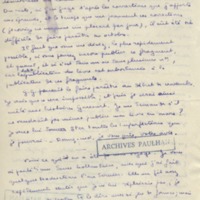 Lettre de Marcel Arland à Jean Paulhan, 1928
