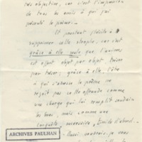 Lettre d'Armand Robin à Jean Paulhan (23 novembre 1936)