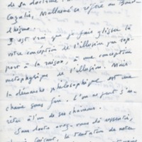 Lettre d'André Rolland de Renéville à Jean Paulhan, 1951-04-10