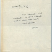 Lettre de Jean Paulhan à Jacques Lemarchand, 1952-01-12