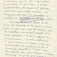 Lettre de Marcel Arland à Jean Paulhan, 1956