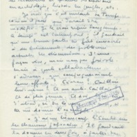 Lettre de Marcel Arland à Jean Paulhan, 1957