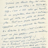 Lettre d'André Rolland de Renéville à Jean Paulhan, 1950-06-30