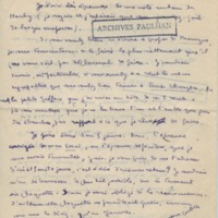 Lettre de Marcel Arland à Jean Paulhan, 1925-09-10