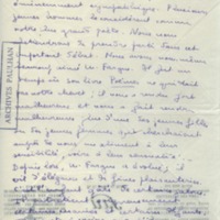 Lettre de Marcel Arland à Jean Paulhan, 1929