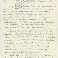 Lettre de Marcel Arland à Jean Paulhan, 1957