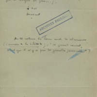 Lettre de Marcel Arland à Jean Paulhan, 1932