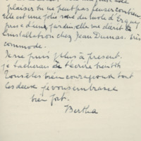 Lettre de Bertha Rhodes à Jean Paulhan, 1953-01