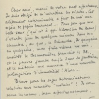 Lettre de Roger Martin du Gard à Jean Paulhan, 1931-02-16