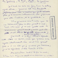 Lettre de Marcel Arland à Jean Paulhan, 1929