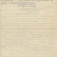 Lettre de Marcel Arland à Jean Paulhan, 1931
