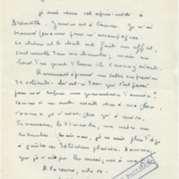 Lettre de Marcel Arland à Jean Paulhan, 1956