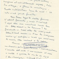 Lettre de Marcel Arland à Jean Paulhan, 1955