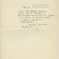 Lettre de Julien Benda à Jean Paulhan, 1936