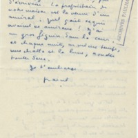 Lettre de Marcel Arland à Jean Paulhan, 1954