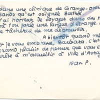 Lettre de Jean Paulhan à Barbara Church (24 juillet 1958)
