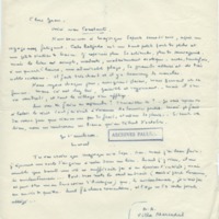 Lettre de Marcel Arland à Jean Paulhan, 1951-08-28