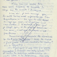 Lettre de Marcel Arland à Jean Paulhan, 1958