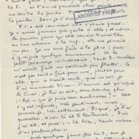 Lettre de Marcel Arland à Jean Paulhan, 1955
