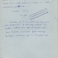 Lettre de Marcel Arland à Jean Paulhan, 1926