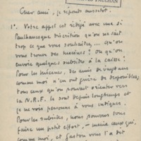 Lettre de Roger Martin du Gard à Jean Paulhan, 1934-06-21