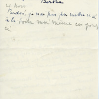 Lettre de Bertha Rhodes à Jean Paulhan, 1950-11-17