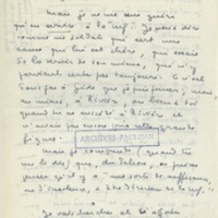 Lettre de Marcel Arland à Jean Paulhan, 1957