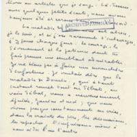 Lettre de Marcel Arland à Jean Paulhan, 1958