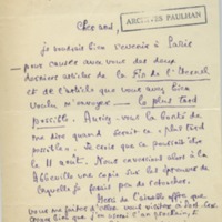 Lettre de Julien Benda à Jean Paulhan, 1928-07-28