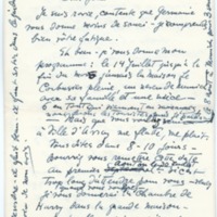 Lettre de Barbara Church à Jean Paulhan (8 juillet 1958)