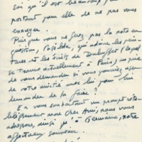 Lettre d'André Rolland de Renéville à Jean Paulhan, 1952-05-02