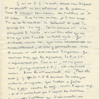 Lettre de Marcel Arland à Jean Paulhan, 1952