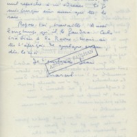 Lettre de Marcel Arland à Jean Paulhan, 1958