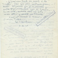 Lettre de Marcel Arland à Jean Paulhan, 1957