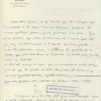 Lettre de Marcel Arland à Jean Paulhan, 1931