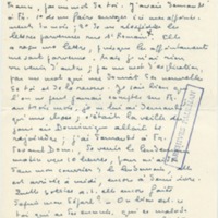 Lettre de Marcel Arland à Jean Paulhan, 1957