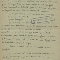 Lettre de Marcel Arland à Jean Paulhan, 1930