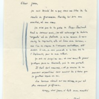 Lettre de Jacques Lemarchand à Jean Paulhan, 1954-08-08