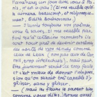 Lettre de Jean Paulhan à Barbara Church (1er janvier 1954)