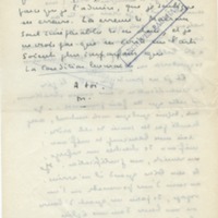 Lettre de Marcel Arland à Jean Paulhan, 1955