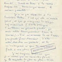Lettre de Marcel Arland à Jean Paulhan, 1954
