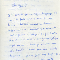 Lettre de Marcel Bisiaux à Jean Paulhan, 1954